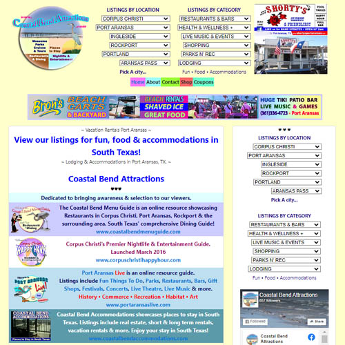 Coastal Bend Web Design, Development and Online Marketing